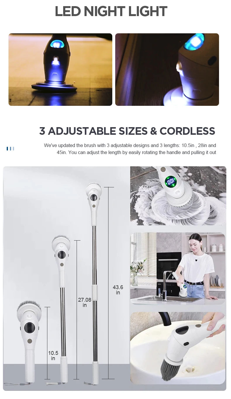 8 In 1 Electric Cleaning Brush