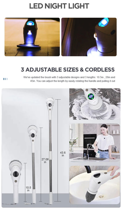 8 In 1 Electric Cleaning Brush