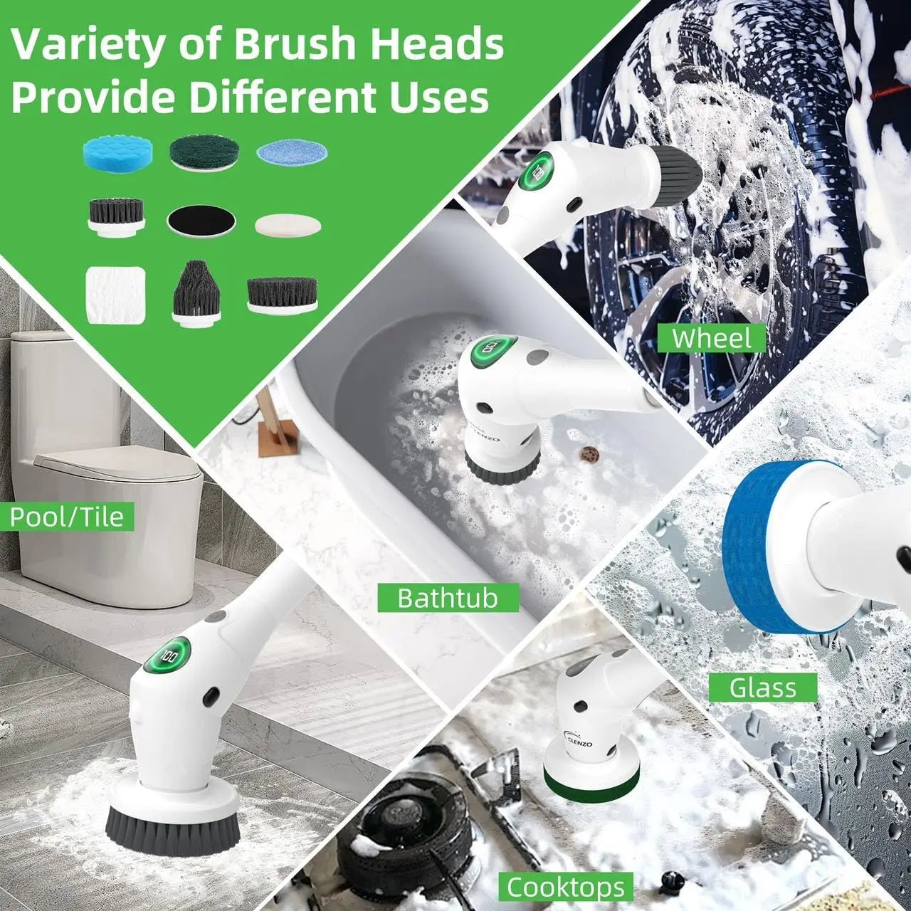 8 In 1 Electric Cleaning Brush