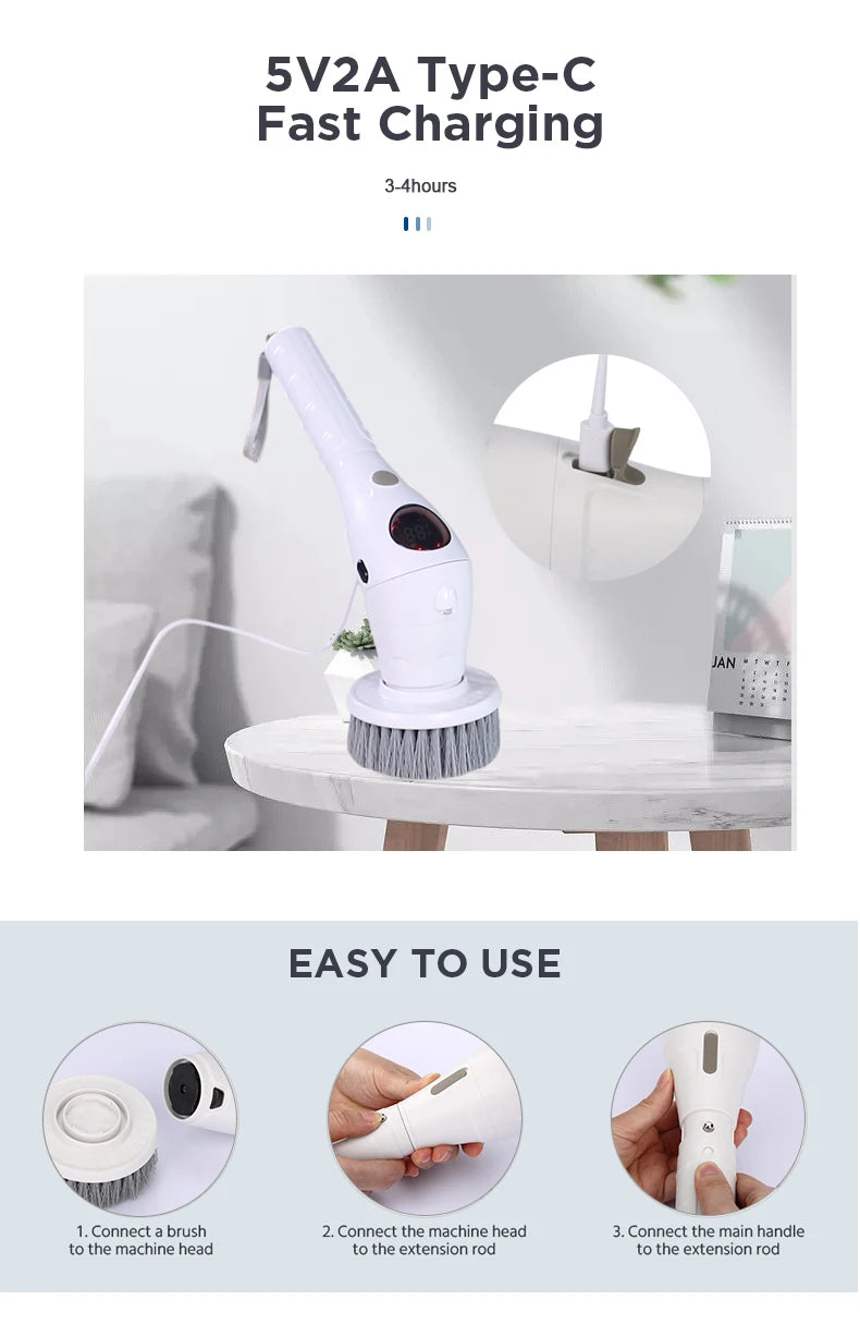 8 In 1 Electric Cleaning Brush